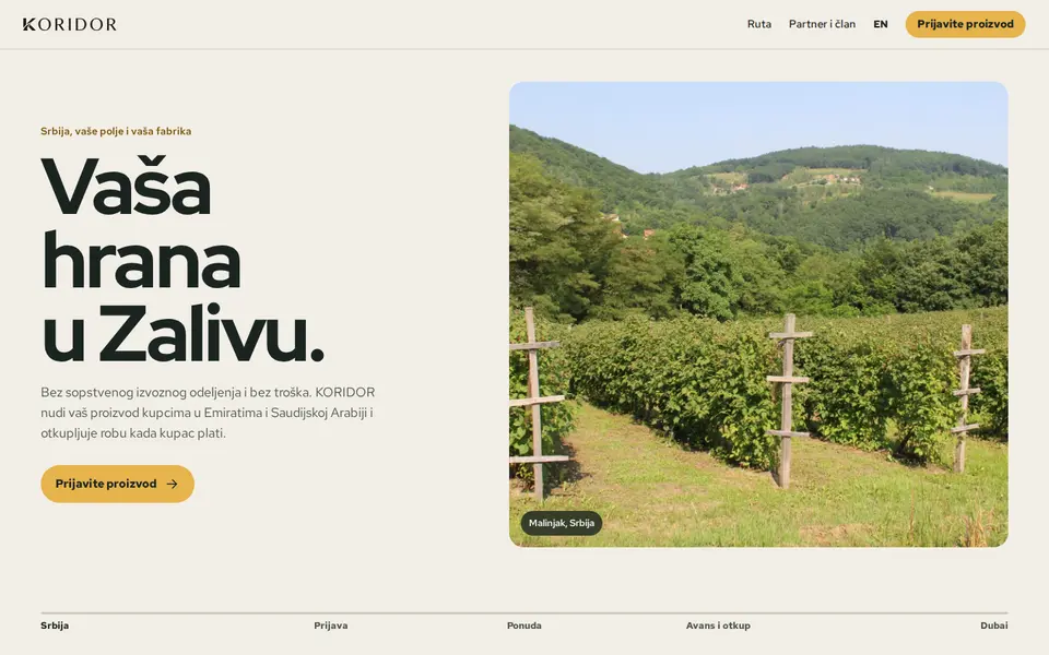 Koncept C, naslovna za proizvođače